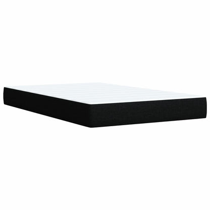 Boxspring met matras stof zwart 120x190 cm
