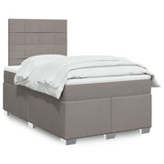 Boxspring 120x190 cm taupe met pocketveringmatras