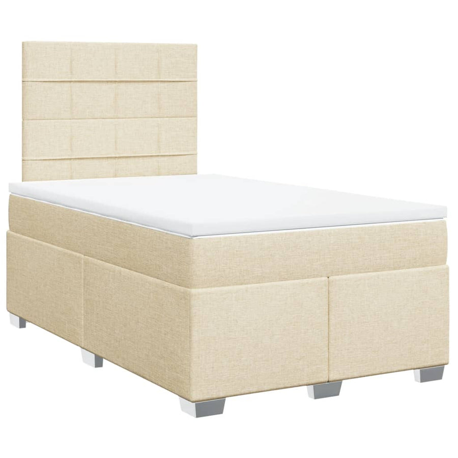 Boxspring Met Matras Stof Kleurig 120 x 190 cm