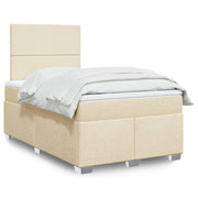 Boxspring 120x200 cm crèmekleurig met matras