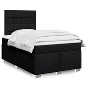 Boxspring 120x200 cm zwart met matras