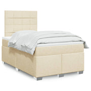 Boxspring 120x200 cm crèmekleurig met matras