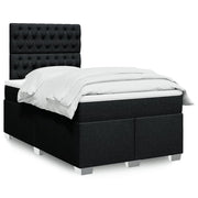 Boxspring met matras 120x200 cm zwart