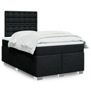 Boxspring met matras 120x200 cm zwart