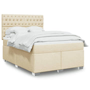 Boxspring met matras 140x190 cm crème
