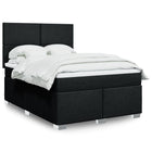Boxspring met matras 140x200 cm zwart
