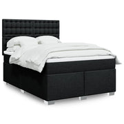 Boxspring met matras 140x200 cm zwart