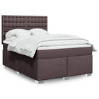 Boxspring met matras 140x200 cm donkerbruin