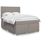 Boxspring 140x200 cm taupe met matras