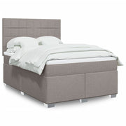 Boxspring met matras 160x200 cm taupe