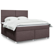 Boxspring 180x200 cm donkerbruin pocketvering