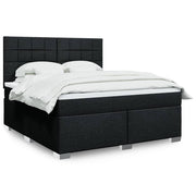 Boxspring met matras 180x200 cm zwart