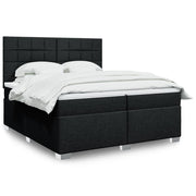 Boxspring met matras 200x200 cm zwart