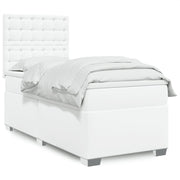 Boxspring 100x200 cm wit kunstleer