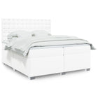 Boxspring wit 200x200 cm met matras