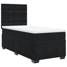 Boxspring met matras fluweel zwart 80x200 cm
