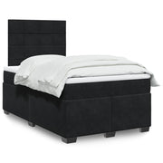 Boxspring met matras 120x190 cm zwart fluweel