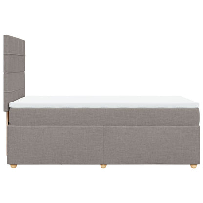 Boxspring Met Matras Stof 80 x 200 cm Taupe