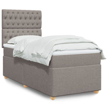 Boxspring Met Matras Stof 80 x 200 cm Taupe