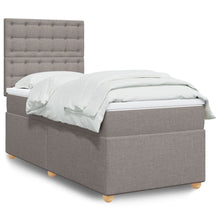 Boxspring Met Matras Stof 80 x 200 cm Taupe