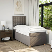 Boxspring Met Matras Stof 80 x 200 cm Taupe
