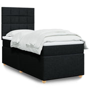 Boxspring bed met matras 90x190 cm zwart
