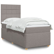 Boxspring met matras 90x190 cm taupe
