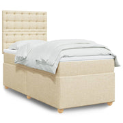 Boxspring met matras 100x200 cm crème