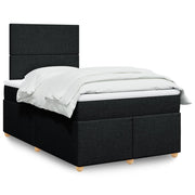 Boxspring met matras 120x190 cm zwart