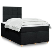 Boxspring met matras 120x190 cm zwart