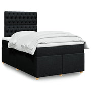 Boxspring met matras 120x190 cm zwart