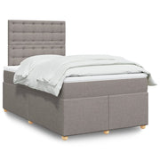 Boxspring met matras 120x190 cm taupe