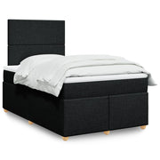 Boxspring met matras 120x200 cm zwart