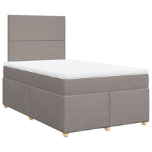 Boxspring met matras stof taupe 120x200 cm