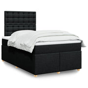 Boxspring met matras 120x200 cm zwart
