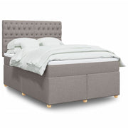 Boxspring met matras 140x190 cm taupe