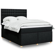 Boxspring met matras 160x200 cm zwart