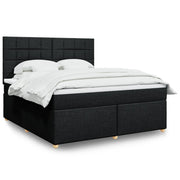 Boxspring 180x200 cm zwart met pocketveringmatras