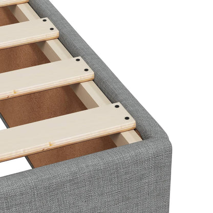 Boxspring met matras stof lichtgrijs 180x200 cm