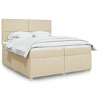 Boxspring crèmekleurig 200x200 cm