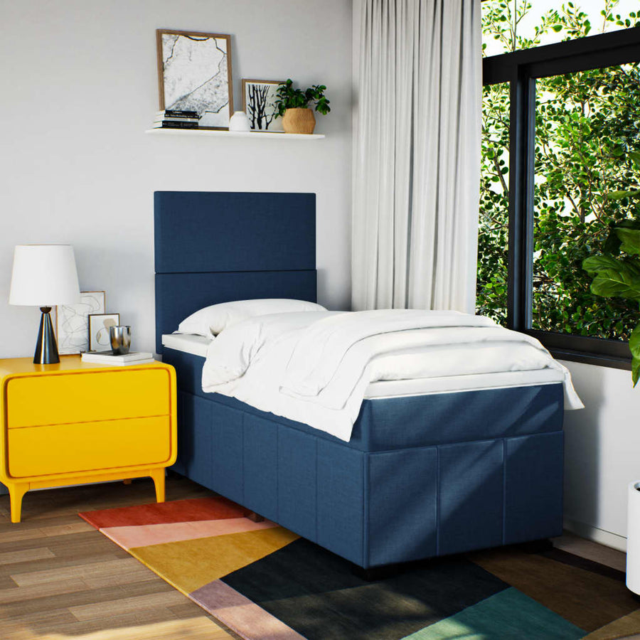 Boxspring Met Matras Stof 90 x 200 cm