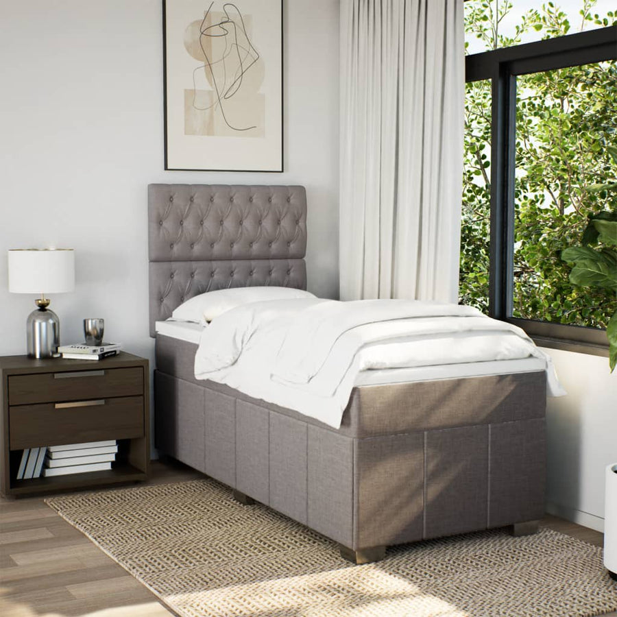 Boxspring Met Matras Stof 90 x 200 cm