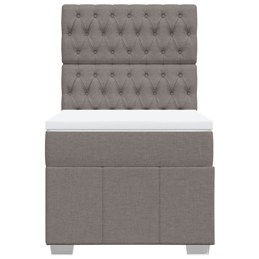 Boxspring Met Matras Stof 90 x 200 cm