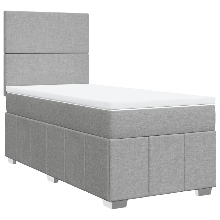 Boxspring Met Matras Stof 100 x 200 cm