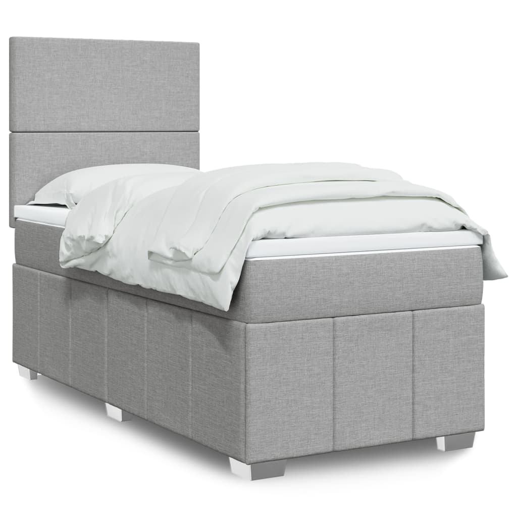 Boxspring Met Matras Stof 100 x 200 cm