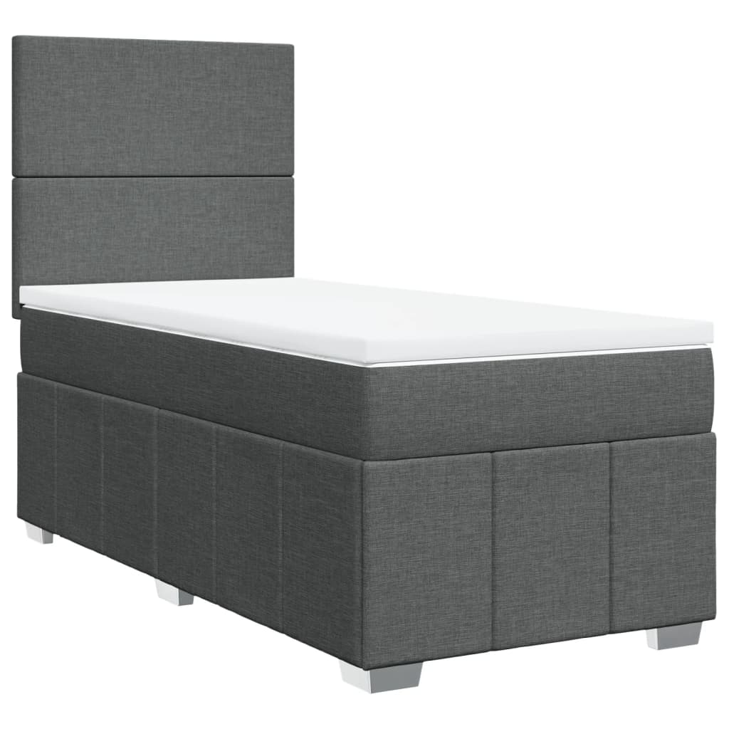 Boxspring Met Matras Stof 100 x 200 cm