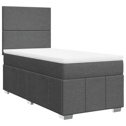 Boxspring Met Matras Stof 100 x 200 cm