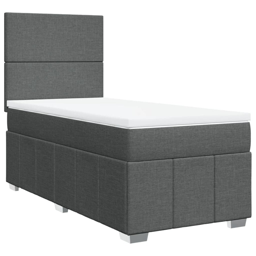 Boxspring Met Matras Stof 100 x 200 cm
