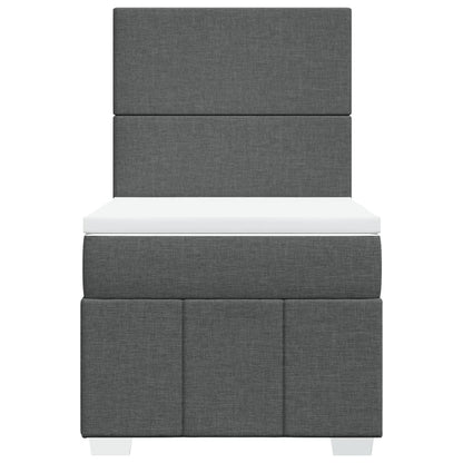 Boxspring Met Matras Stof 100 x 200 cm