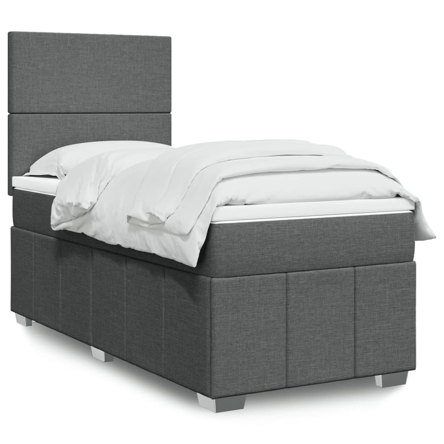 Boxspring Met Matras Stof 100 x 200 cm